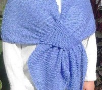 1-шарф бант, голубая шерсть(40%) с мохером (40%) 180 грн
2-шарф бактус, бордова. . фото 4