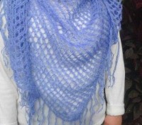 1-шарф бант, голубая шерсть(40%) с мохером (40%) 180 грн
2-шарф бактус, бордова. . фото 6