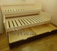 Продам кровать,двухспальную ,для детской комнаты, изготовлена из ясеня,с выдвижн. . фото 4
