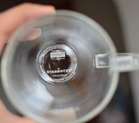 Большая и необычная чашка из стекла с двойными стенками, с нанесением логотипа ". . фото 8