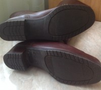 Зимові чоботи коричневого кольору, високі, без замка, стан 5-/5, підійдуть на ши. . фото 5