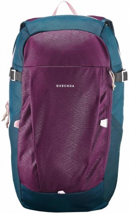Практичный городской рюкзак повседневный 20 л. Quechua ARPENAZ 2663477 фиолетовы. . фото 3