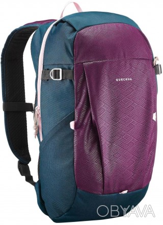 Практичный городской рюкзак повседневный 20 л. Quechua ARPENAZ 2663477 фиолетовы. . фото 1