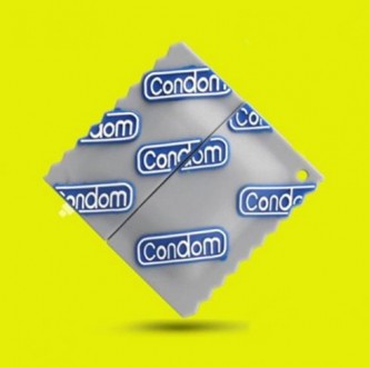 Флешка Condom на 8 Гб. Силиконовый противоударный корпус. Место для крепления на. . фото 8