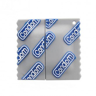 Флешка Condom на 8 Гб. Силиконовый противоударный корпус. Место для крепления на. . фото 2