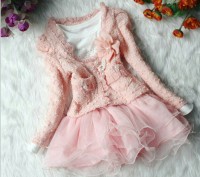 платье с пышной юбочкой + красивый пиджак

Цвет розовый, белый
Страна произво. . фото 2