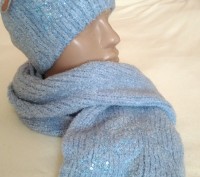 Набір шапка і шарф,дуже м'який і теплий.. . фото 3