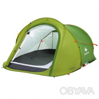 Двохшарова палатка, призначена для кемпінгу для 2 осіб. Швидке розкладання завдя. . фото 1