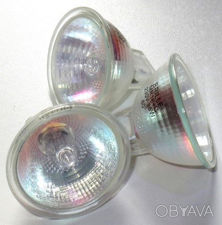 Лампочка галогенна MR16 Brille з рефлектором  35W/220V  для точкового освітлення. . фото 1