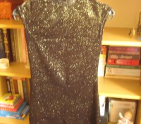 платье вечернее с люрексом, черное (ПОГ-36 ПОТ-33 ДИ-85) в отличном состоянии.. . фото 3