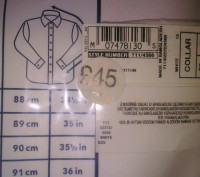 Модная дизайнерская рубашка SARTORIAL от M&S под запонку, сделанная в люксовом к. . фото 4