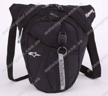 Текстильна набедренна сумка Alpinestars має 2 кишені всередині, 1 ззовні + кільц. . фото 3