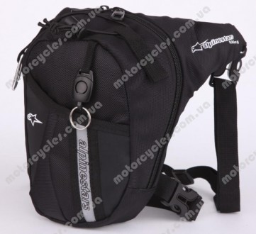 Текстильна набедренна сумка Alpinestars має 2 кишені всередині, 1 ззовні + кільц. . фото 2