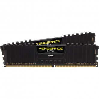 Модуль памяти для компьютера DDR4 8GB (2x4GB) 3000 MHz Vengeance LPX Black CORSA. . фото 2