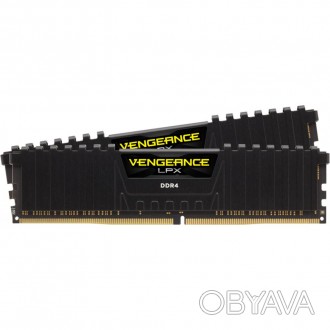 Модуль памяти для компьютера DDR4 8GB (2x4GB) 3000 MHz Vengeance LPX Black CORSA. . фото 1