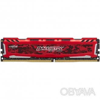 Модуль памяти для компьютера DDR4 8GB (2x4GB) 2400 MHz Ballistix Sport Red MICRO. . фото 1