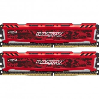 Модуль памяти для компьютера DDR4 16GB (2x8GB) 2666 MHz Red MICRON (BLS2K8G4D26B. . фото 2