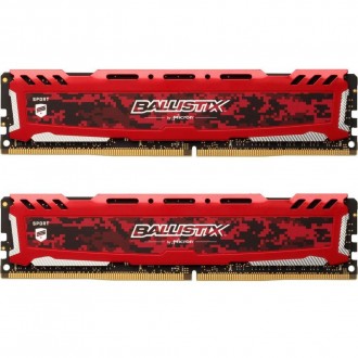 Модуль памяти для компьютера DDR4 16GB (2x8GB) 3200 MHz Ballistix Sport Red MICR. . фото 2