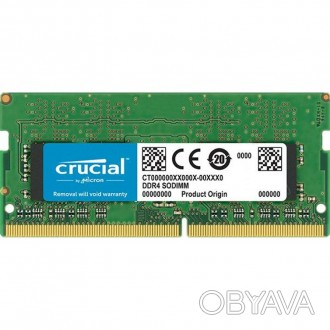 Модуль памяти для ноутбука SoDIMM DDR4 8GB 3200 MHz MICRON (CT8G4SFS832A)
Тип па. . фото 1