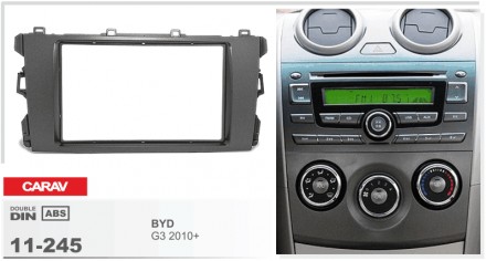 
 Переходная рамка Carav 11-245 для автомобилей: BYD G3 2010+ Переходная рамка д. . фото 3