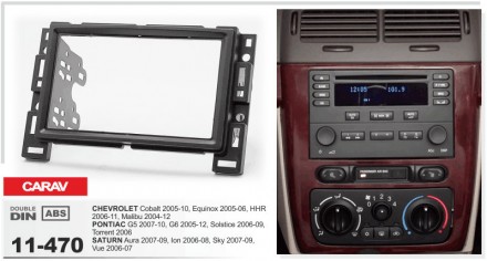 
 Переходная рамка CARAV 11-470 для автомобилей: Chevrolet  Cobalt 2005-2010 Equ. . фото 5