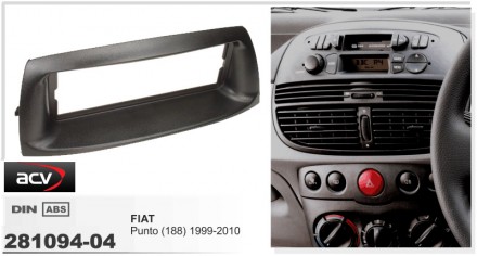 
 Переходная рамка ACV 281094-04 для автомобилей: Fiat Punto (188) 1999-2010 Пер. . фото 3