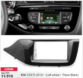 
 Переходная рамка Carav 11-519 для автомобилей: KIA Ceed 2012+ Переходная рамка. . фото 2