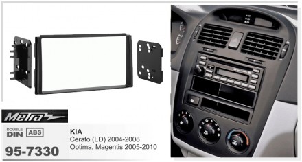
 Переходная рамка Metra 95-7330 для автомобилей: KIA Cerato 2004-2008 Переходна. . фото 3