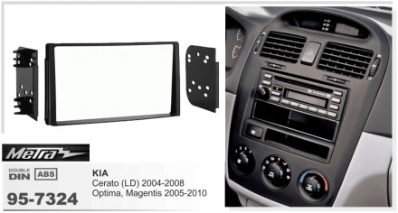 
 Переходная рамка Metra 95-7324 для автомобилей: KIA Optima 2005-2010 Magentis . . фото 3