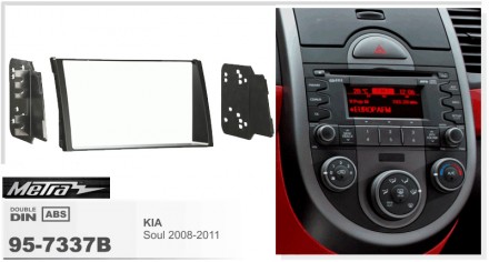 
 Переходная рамка Metra 95-7337B для автомобилей: KIA Soul 2008-2011 Переходная. . фото 3