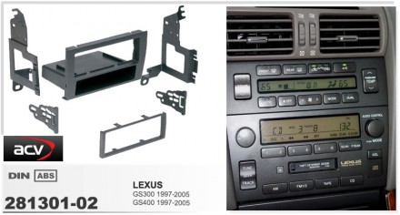 
 Переходная рамка ACV 281301-02 для автомобилей: Lexus GS300 1997-2005 GS400 19. . фото 3