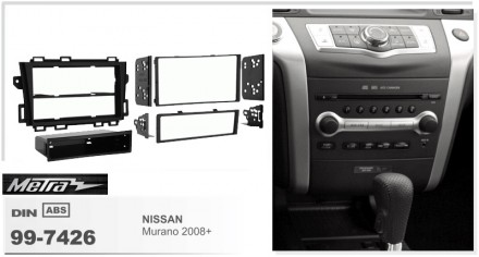 
 Переходная рамка Metra 99-7426 для автомобилей: Nissan Murano 2008+  Переходна. . фото 3