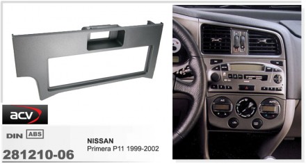 
 Переходная рамка ACV 281210-06 для автомобилей Nissan Primera (P11) 1999-2002 . . фото 3
