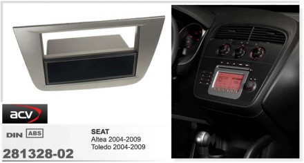 
 Переходная рамка ACV 281328-02 для автомобилей: Seat Altea 2004-2009 Toledo 20. . фото 3