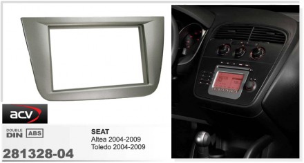 
 Переходная рамка ACV 281328-04 для автомобилей: Seat Altea 2004-2009 Toledo 20. . фото 3