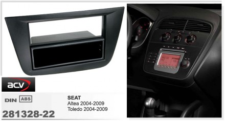 
 Переходная рамка ACV 281328-22 для автомобилей: Seat Altea 2004-2009 Toledo 20. . фото 3