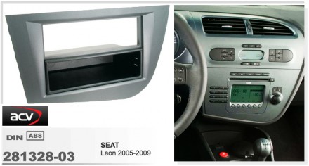
 Переходная рамка ACV 281328-03 для автомобилей: Seat Leon 2005-2009 Переходная. . фото 3