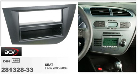 
 Переходная рамка ACV 281328-33 для автомобилей: Seat Leon 2005-2009 Переходная. . фото 3