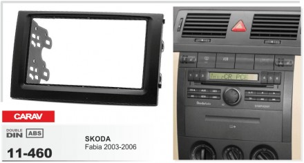 
 Переходная рамка Carav 11-460 для автомобилей: Skoda Fabia 2003-2006 Переходна. . фото 3