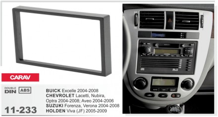
 Переходная рамка Carav 11-233 для автомобилей: Suzuki Forenza 2004-2008 Verona. . фото 3