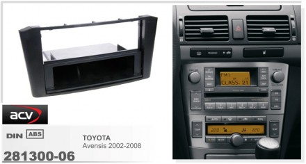 
 Переходная рамка ACV 281300-06 для автомобилей: Toyota Avensis 2002-2008  Пере. . фото 3