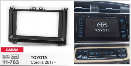 
 Переходная рамка Carav 11-763 для автомобилей: Toyota Corolla 2017-2018   Пере. . фото 3