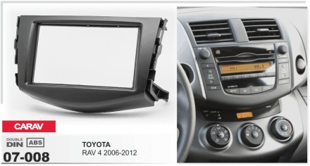 
 Переходная рамка Carav 07-008 для автомобилей: Toyota RAV 4 2006-2012  Переход. . фото 3