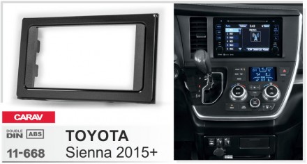 
 Переходная рамка Carav 11-668 для автомобилей: Toyota Sienna 2015-2018 Переход. . фото 3