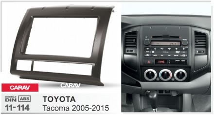 
 Переходная рамка Carav 11-114 для автомобилей: Toyota Tacoma 2005-2015 Переход. . фото 4