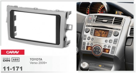 
 Переходная рамка CARAV 11-171 для автомобилей: Toyota  Verso 2009+  Переходная. . фото 5