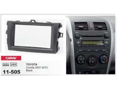 
Переходная рамка Carav 11-505 для автомобилей:ToyotaCorolla 2007-2013Переходная. . фото 5