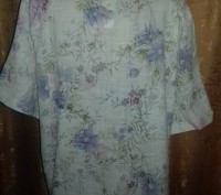 Рубашка женская на короткий рукав, размер 64, длина 78, объем 63. Цена 50 грн.. . фото 4