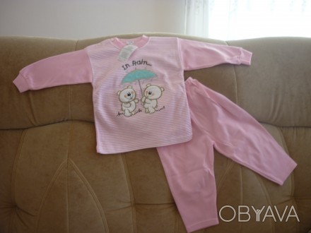 рожева піжамка для дівчинки. . фото 1