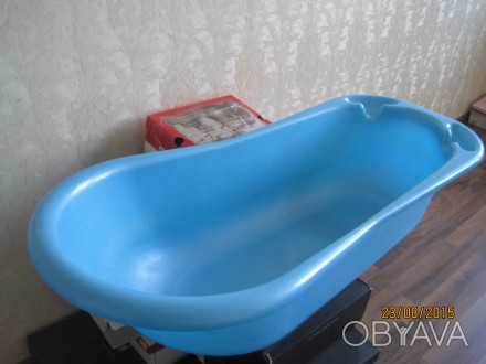 ванночка + горка голубого цвета, в отличном состоянии. . фото 1